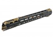 Strike Industries GRIDLOK 17 inch Main Body with Sights and (FDE) Titan Rail Attachment for VFC / Systema PTW M4 Airsoft Gun AEG/ GBBR