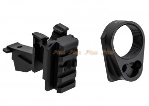 emg rifle dynamic airsoft ak to m4 stock adaptor assemble for marui tm akm gbbr black