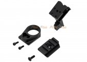 emg rifle dynamic airsoft ak to m4 stock adaptor assemble for marui tm akm gbbr black