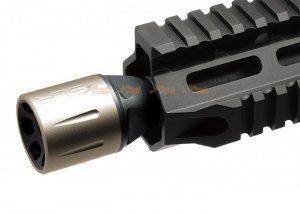 slr airsoftworks by dytac linear comp 14mm ccw flash hider black