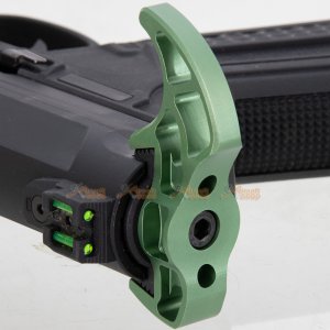 narcos airsoft charging handle for action army aap01 gbb green