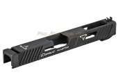 aps emg tti combat master g34 slide kit with barrel in black for toyko marui we g17 gen3 gbb