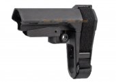 BJTAC SB Style Pistol Stock For M4/AR Airsoft AEG, GBBR (Black)