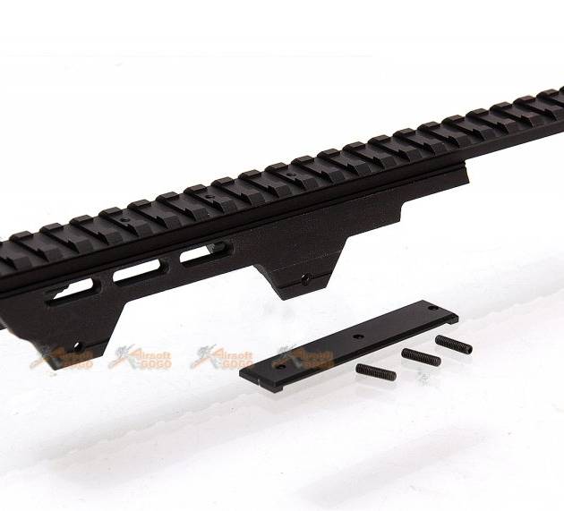 NINE BALL Aluminum Rail for Marui Spec Desert Eagle Gas Pistols (Black)