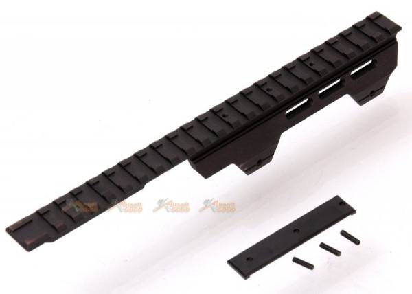 NINE BALL Aluminum Rail for Marui Spec Desert Eagle Gas Pistols (Black) - Image 3