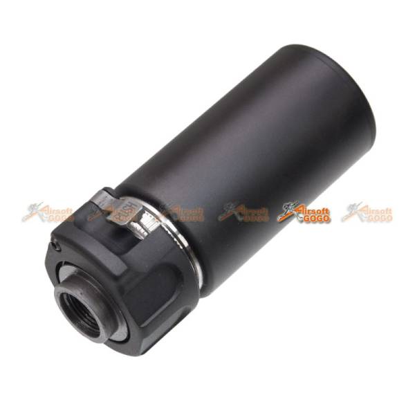 5KU QD Mini Airsoft Silencer w/ -14mm CCW Flashider (Black) - Image 4