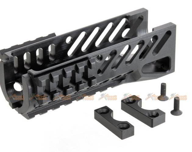 5KU (Model: B-11) Classic Railed Handguard for AKS-74U Series AEG (Black)