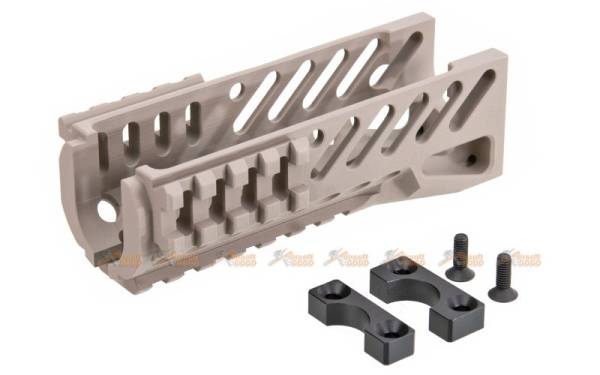 5KU (Model: B-11) Classic Railed Handguard for AKS-74U Series AEG (Tan)