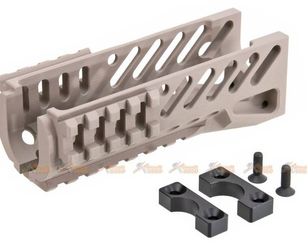 5KU (Model: B-11) Classic Railed Handguard for AKS-74U Series AEG (Tan)