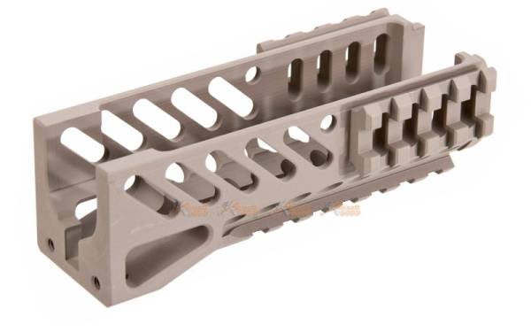 5KU (Model: B-11) Classic Railed Handguard for AKS-74U Series AEG (Tan) - Image 3
