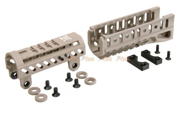 5KU Model B11U / B-19N Handguard Set for GHK / LCT AK-74U Series (Tan) - Image 3