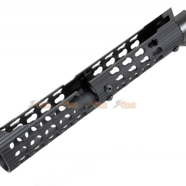 5KU VS-25 AK KeyMod Long Tubular Aluminium Handguard for AK-105 Series AEG (Black)