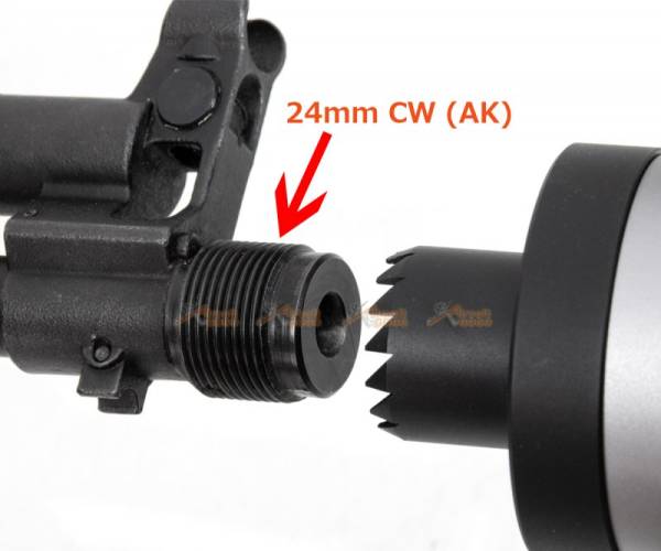 5KU DTK PUTNIK Mock Silencer (Black / Silver) - Image 3