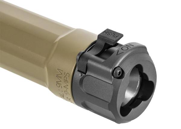 5KU-312 Ryder 9-MP5 Silencer For VFC/ Marui MP5/  Umarex MP5 GBB / AEG (Tan) - Image 4