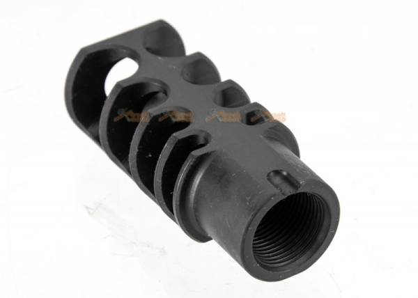5KU RRD-4C AK Style 14mm CCW Airsoft Muzzle Devices Flash Hider -Black - Image 3