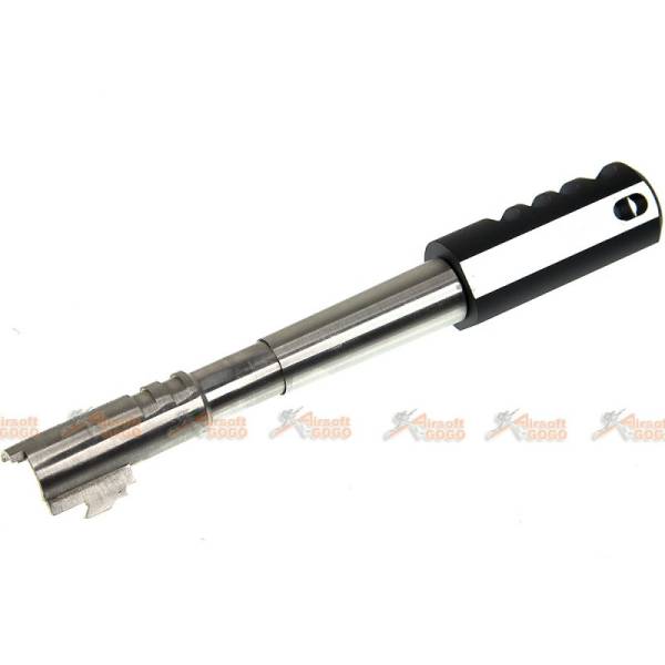 5KU Steel Outer Barrel with Compensator for Marui Hi-Capa 5.1 (Silver & Black) - Image 2