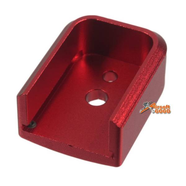 5KU Aluminum Magazine Base For Marui / WE Hi-capa 5.1 - Red - Image 3