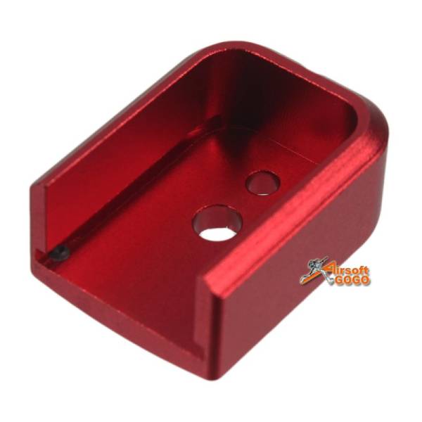 5KU Aluminum Magazine Base For Marui / WE Hi-capa 5.1 - Red - Image 2