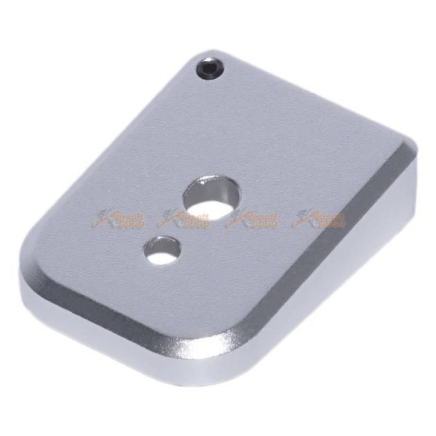 5KU Aluminum Magazine Base for Marui Hi-Capa Series (Type 6, Silver)