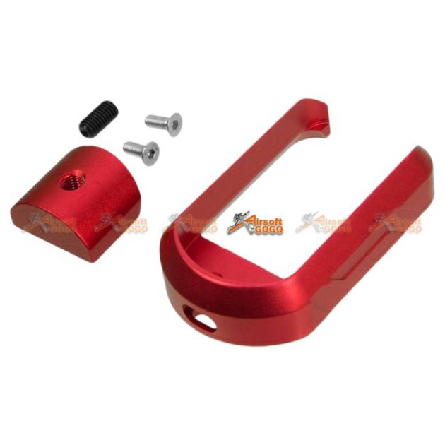 5KU Aluminum Magwell for Marui G17/G18C Airsoft GBB (Red)