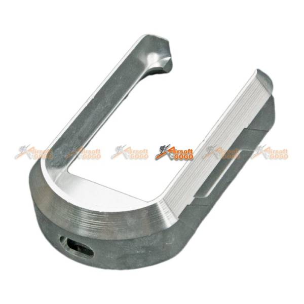 5KU Aluminum Magwell for Marui G17/G18C Airsoft GBB (Silver) - Image 2