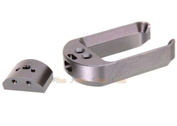5KU IPSC Magwell for Marui G17 / G18C Airsoft GBB (Titanium) - Image 2