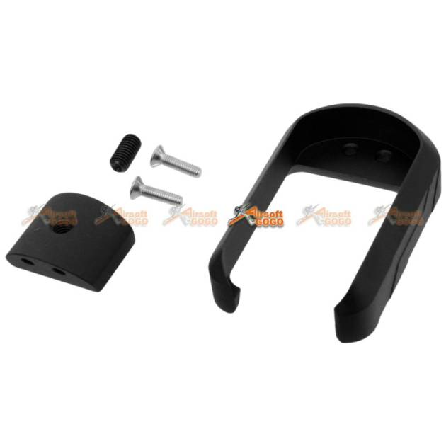 5KU Aluminum Magwell for Marui G17/G18C Airsoft GBB (Black)