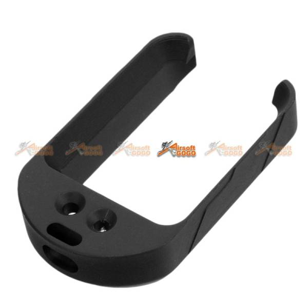 5KU Aluminum Magwell for Marui G17/G18C Airsoft GBB (Black) - Image 2