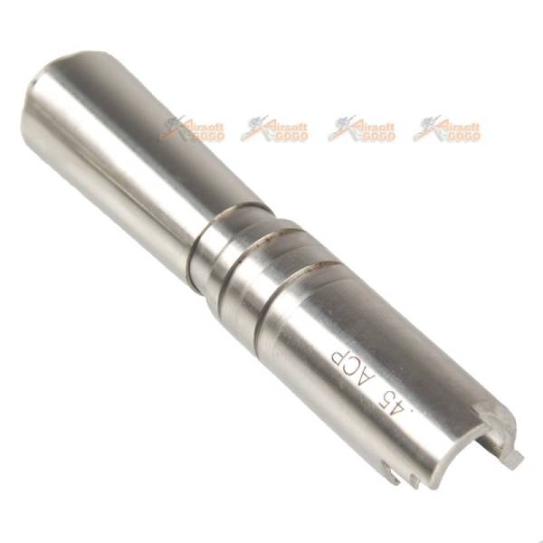 5KU Steel Outer Barrel with Aluminum Compensator for Marui Hi-Capa 4.3 GBB (Black & Silver) - Image 3