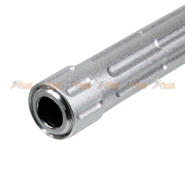5KU Aluminum -14mm 9lNE Threaded Barrel for Marui G17 / G18c Series Airsoft GBB (Silver) - Image 2