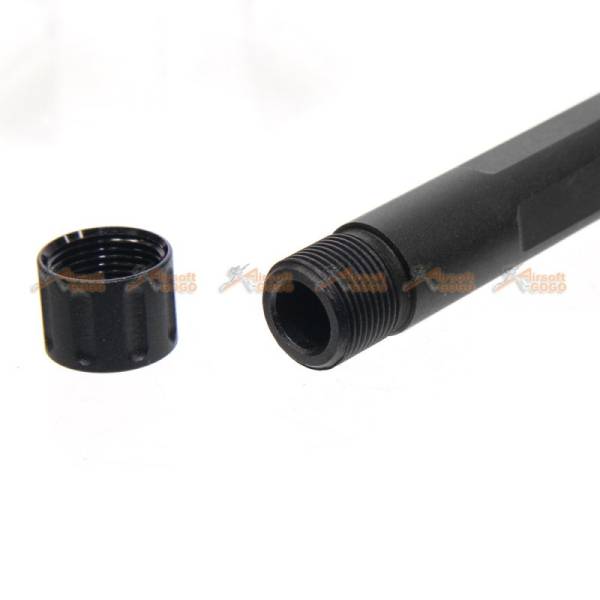 Aluminum -14mm FI Threaded Barrel for Marui G17 / G18c Series Airsoft GBB (Black) - Image 2