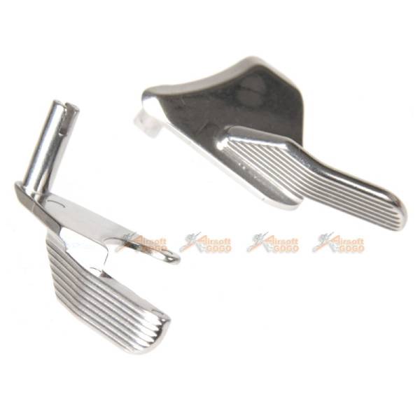 5KU Metal Thumb Safety-Ambi for Marui Hi-Capa  (Silver) - Image 3