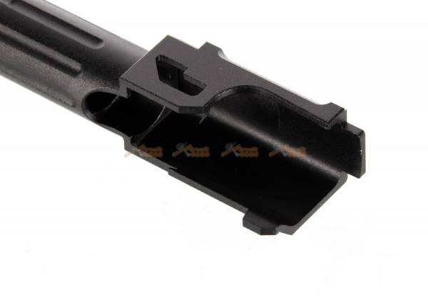 14mm CCW Threaded 9lNE Fluted Outer Barrel with Thread Protector for Marui G19 Airsoft GBB (Black) - Image 3