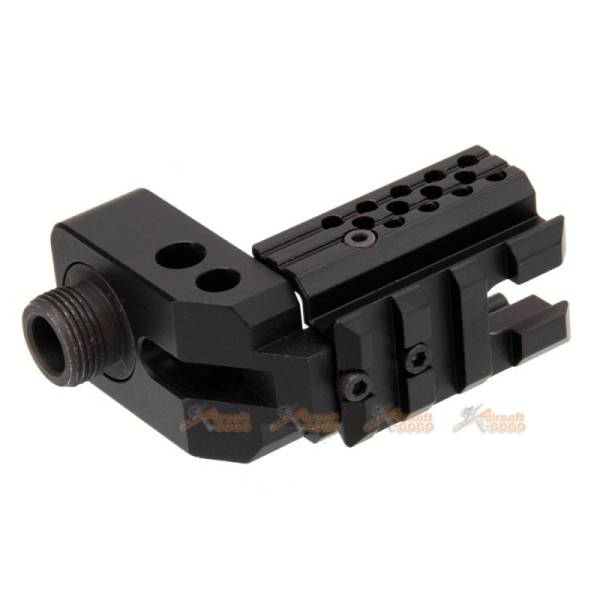 5KU Front Kit with -14mm Thread Adapter for WE/Marui G19 Series GBB (Black) - Image 2