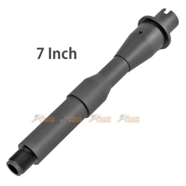 5KU Aluminium 7 Inch Outer Barrel for Marui M4 MWS Series (Black)