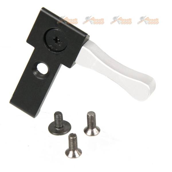 5KU Cocking Handle for Tokyo Marui Hi-Capa Series Airsoft Gas Blow Black GBB  (Black & Silver) - Image 2
