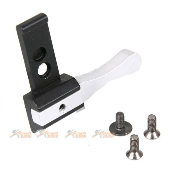 5KU Cocking Handle for Tokyo Marui Hi-Capa Series Airsoft Gas Blow Black GBB  (Black & Silver) - Image 3