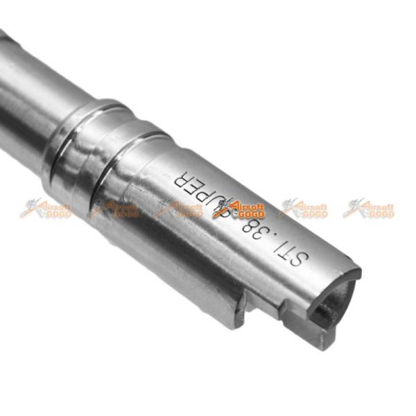 5KU Stainless Steel Outer Barrel with Compensator for Marui Hi-Capa 5.1 (Type 3, Silver & Black) - Image 5