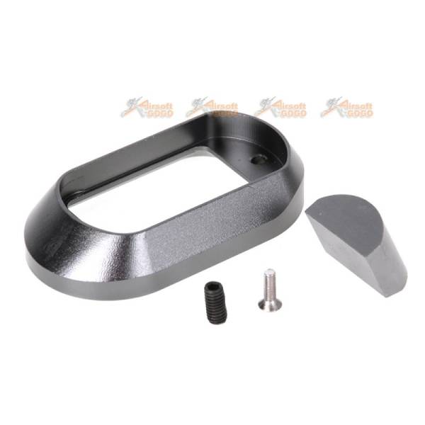 5KU Metal Magwell For Tokyo Marui G17/G18C GBB Pistol (Titanium)