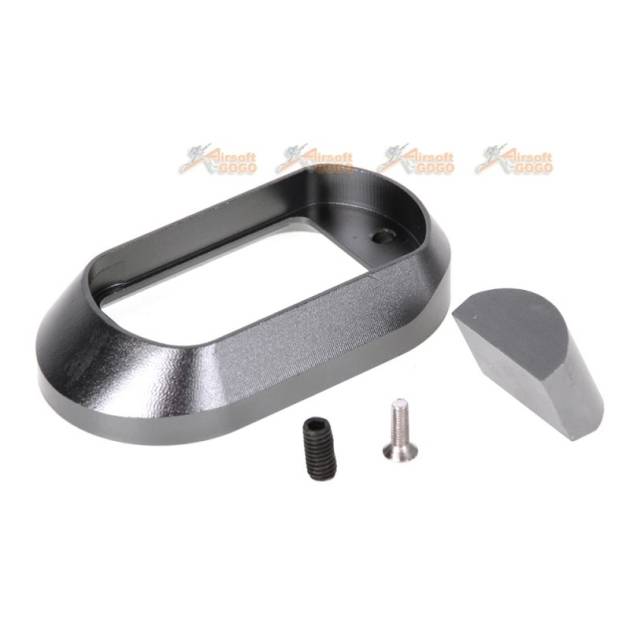 5KU Metal Magwell For Tokyo Marui G17/G18C GBB Pistol (Titanium)