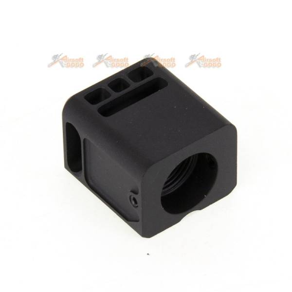 5KU 14mm CCW Metal Micro Compensator V3 for Marui G17 Series GBB (Black) - Image 2
