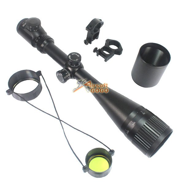 Tactical Tasco 6-24x50 Red/Green Illuminated Optical Rifle Scope