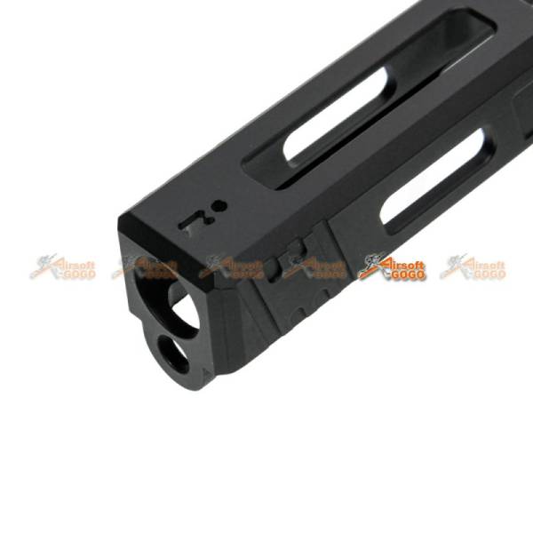 APS CNC Aluminum Metal LEGACY Slide for Marui APS 17 Series (Black) - Image 4
