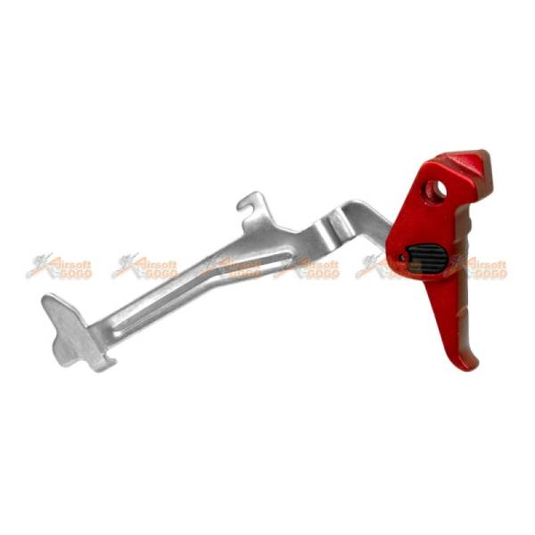 APS G style trigger set for ACP601 or 606 GBB Pistol and Marui G17 GBB (Red) - Image 2