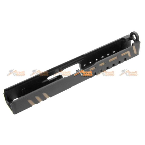 APS Scorpion D-MOD CO2 Pistol Slide (Black and Tan) - Image 2