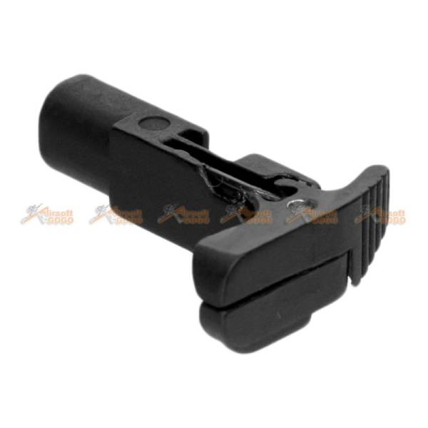 APS Ambidextrous Mag Release Catch for Marui / APS G17 / G18c GBB (Black) - Image 2
