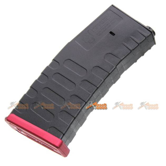 A.P.S. 300rds Hi-Cap U Mag for ASR/UAR/M4 Series AEG (RED)