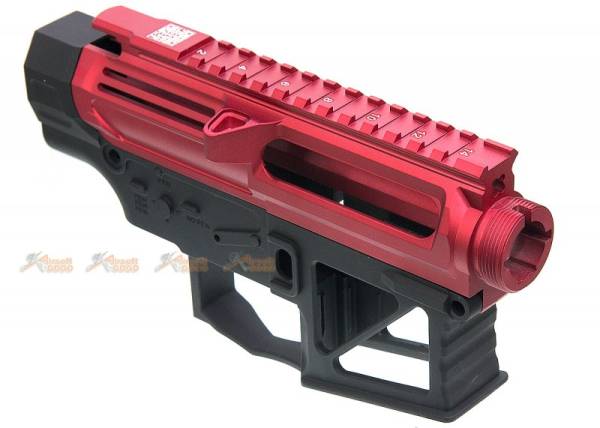 APS PER Light Weight Receiver for APS M4 AEG (Red with Black) - Image 3