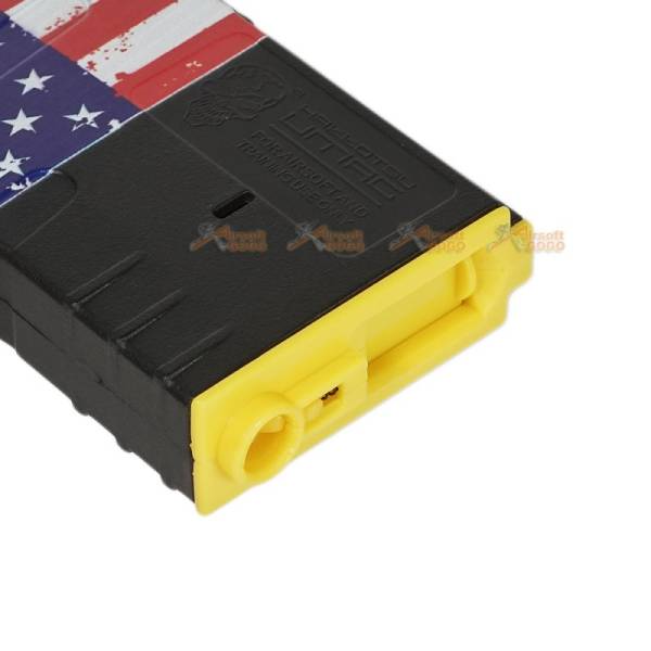 APS 300rd U-Mag Hi-Cap Magazine for M4 / M16 / UAR Series Airsoft AEG Rifles (US Flag) - Image 3