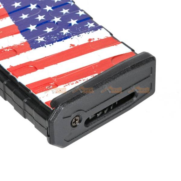 APS 300rd U-Mag Hi-Cap Magazine for M4 / M16 / UAR Series Airsoft AEG Rifles (US Flag) - Image 5